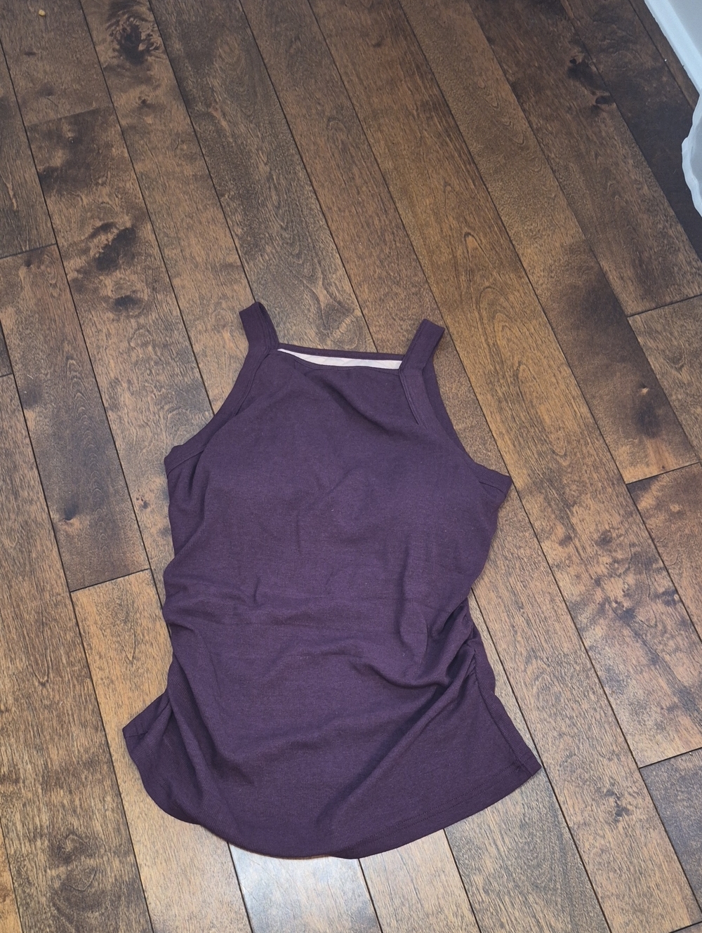 OGL Plum High-Neck Tank Top